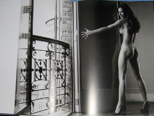 Černobílý snímek nahé Demi Moore