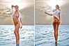 Obrázek nahé ženy u vody