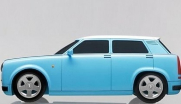 Osobní automobil značky Herpa 50 a jeho boční profil
