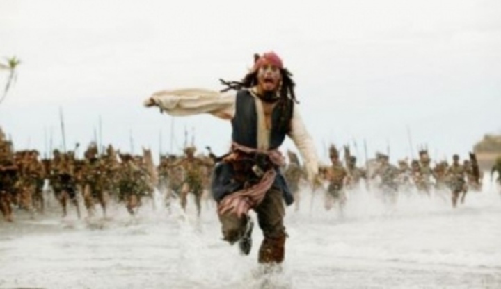 Herec Johny Depp ve filmu Piráti z Karibiku 2
