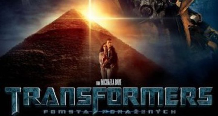Reklamní snímek lákající do kin na nový film Transformers