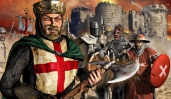 Propagční plakát k PC hře Stronghold Crusader