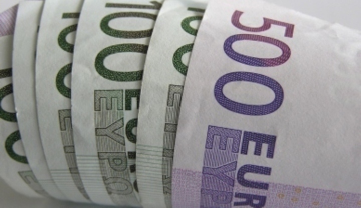 Fotografie znázorňující bankovky euro