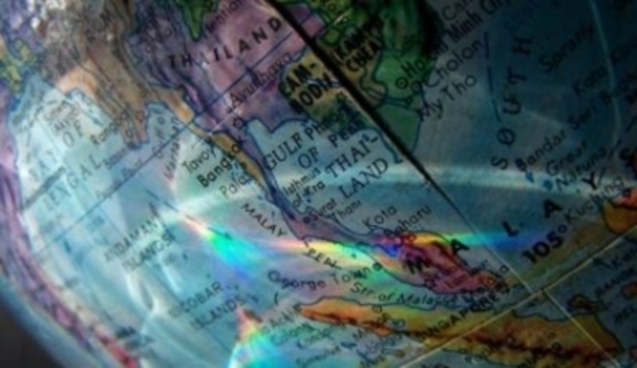 Fotografie mapy na globusu