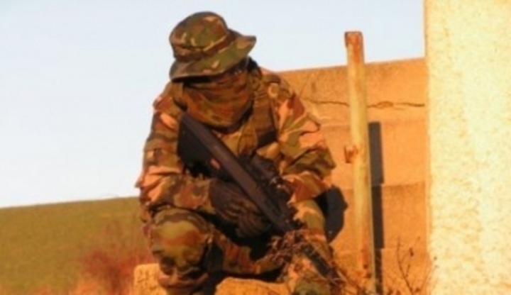 Fotografie zachycující vojáka