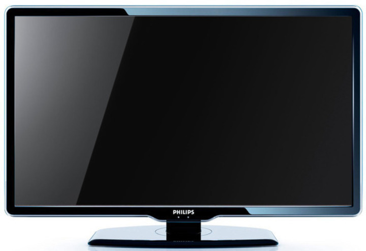 Fotografie zachycující LCD televizi