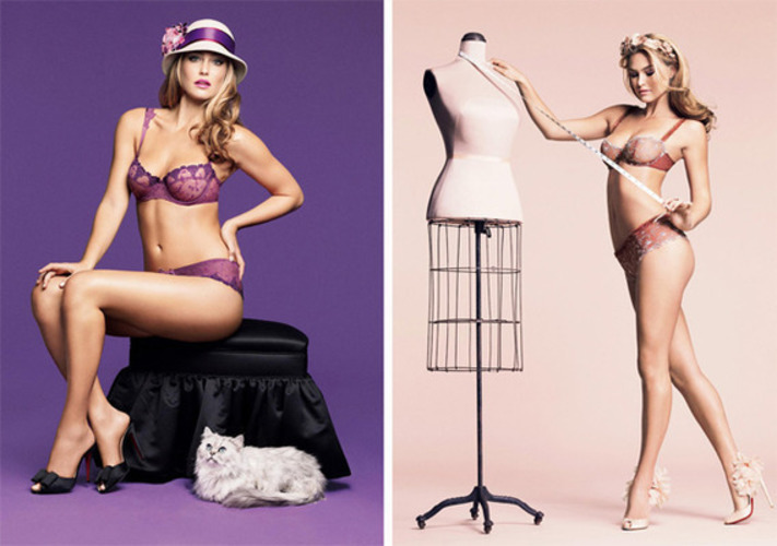 Modelka Bar Rafaeli zachycena na reklamních snímcích