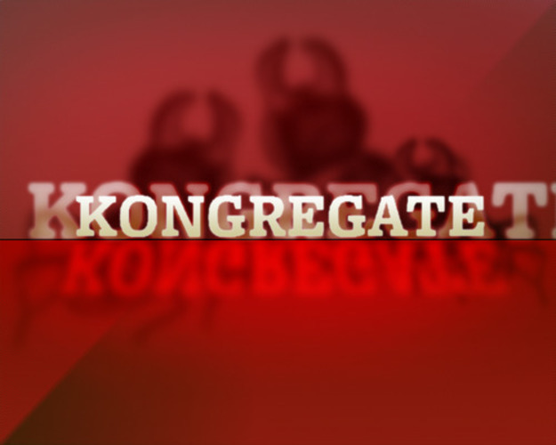 Červené logo s nápisem "Kongregate"