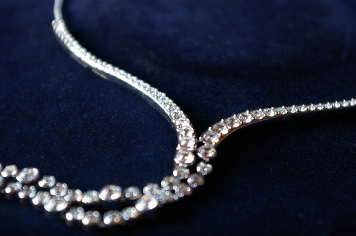 Fotografie diamantového náhrdelníku