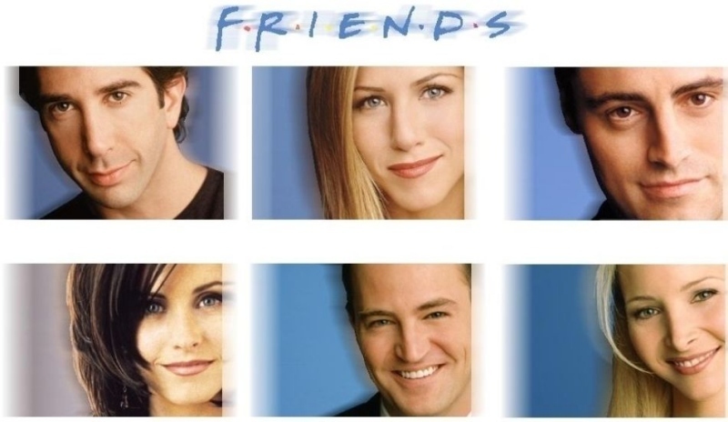 Fotografie představitelů seriálu Přátelé (Friends)