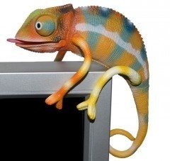 USB chameleon vám nahradí domácí zvířátko.