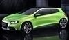 Osobní automobil zelené barvy Volkswagen Iroc