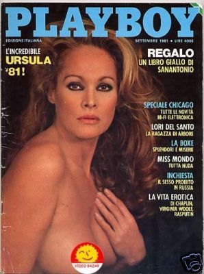 Ursula Andress na obálce časopisu Playboy