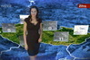 Radka Kocurová při moderování počasí na TV Nova
