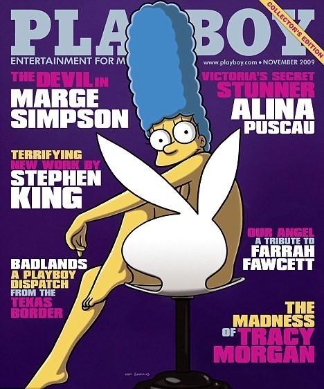Marge Simpsonová nahá na obálce Playboe