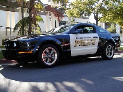 Obrázek policejního auta Ford Mustang