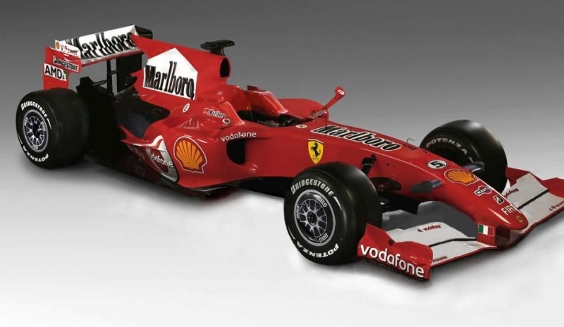Snímek auta formule 1 Ferrari