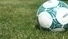 Snímek zobrazující míč na trávě