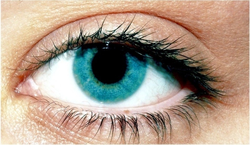Fotografie dámského modrého oka