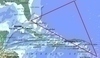 Fotografie zobrazující bermudský trojúhelník