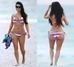 Kim Kardashian zachycena na pláži v bikinách 