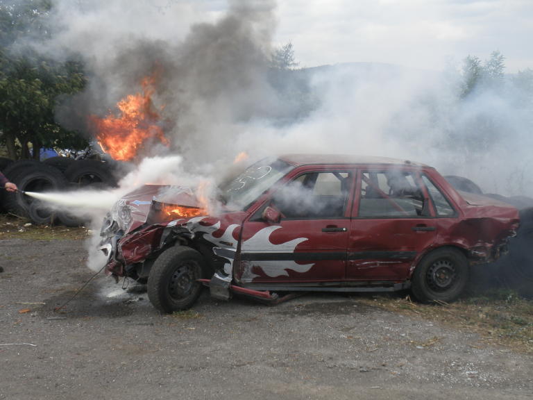 Obrázek nabouraného auta