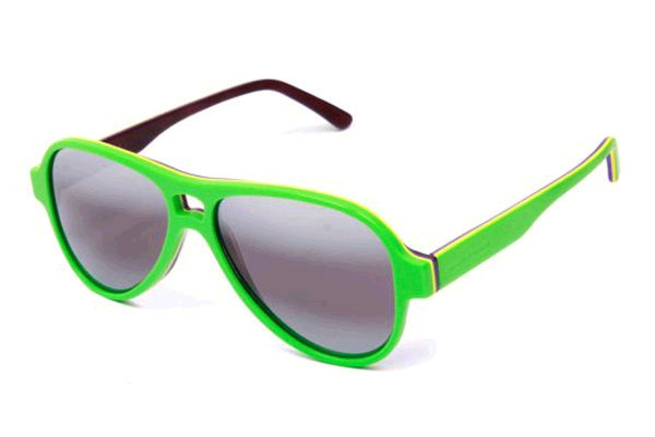 zelené sluneční brýle