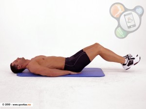 Obrázek muže při cvičení