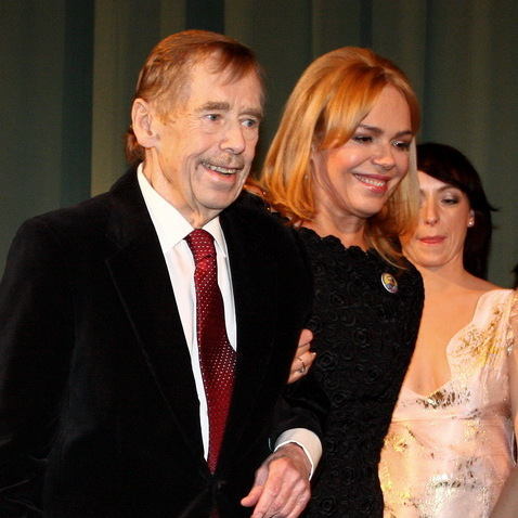 Václav Havel s manželkou Dášou