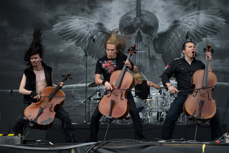 Členové finské hudební skupiny Apocalyptica